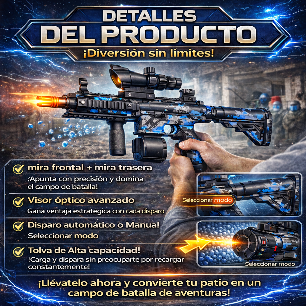 Rifle M-416. Balas de gel