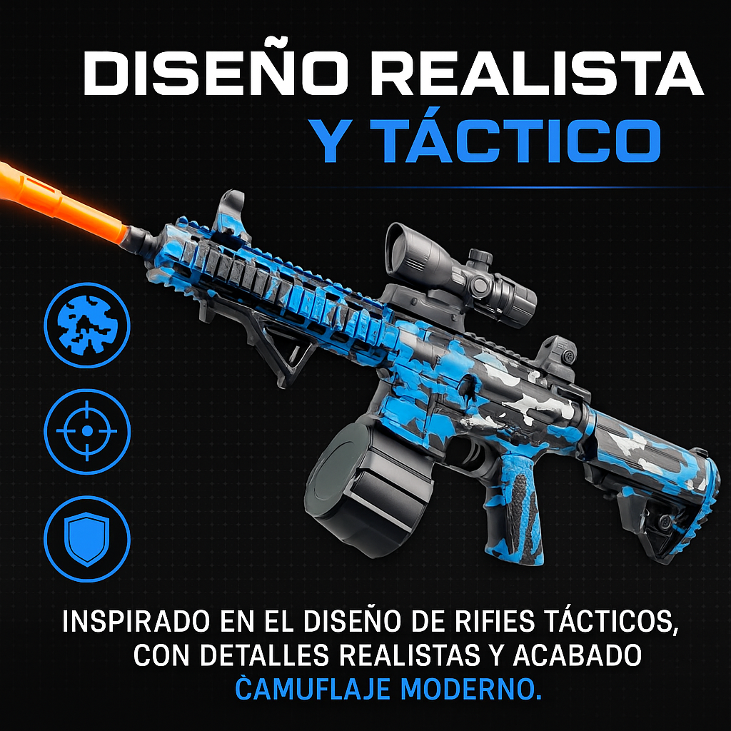 Rifle M-416. Balas de gel