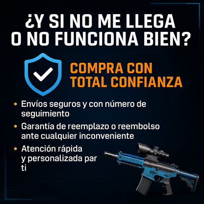 Rifle M-416. Balas de gel